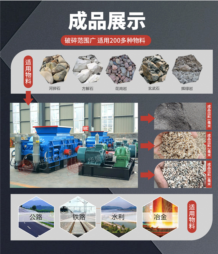 液壓對輥制砂機